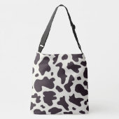 Zwart-witpatroon Koe afdrukken Crossbody Tas (Achterkant)