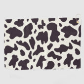 Zwart-witpatroon Koe afdrukken Golfhanddoek (Horizontaal)