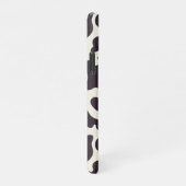Zwart-witpatroon Koe afdrukken iPhone Hoesje (Rechterkant)