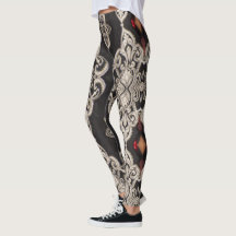 Zwart-witpatroon leggings