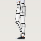 Zwart-witpatroon Leggings (Links)