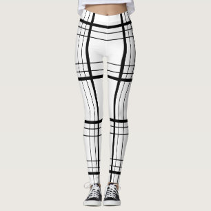 Zwart-witpatroon Leggings
