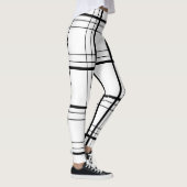 Zwart-witpatroon Leggings (Rechts)