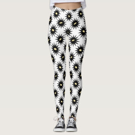 Zwart-witpatroon leggings