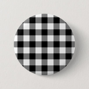 Zwart-witpatroon Ronde Button 5,7 Cm