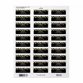 Zwart-witpatroon, speciaal aangepast etiket (Full Sheet)