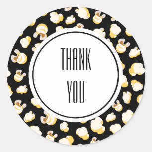 Zwart-witpatroon, speciaal aangepast ronde sticker