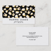 Zwart-witpatroon, speciaal aangepast visitekaartje (Voorkant / Achterkant)