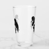 Zwart-witpatroonvogel Glas (Links)