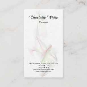 Zwart witpenseel Abstracte curven Modern Visitekaartje