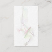 Zwart witpenseel Abstracte curven Modern Visitekaartje (Achterkant)