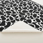 Zwart-witpenseelstreken Sherpa Deken (3/4)