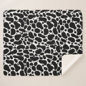 Zwart-witpenseelstreken Sherpa Deken (Voorkant (horizontaal))