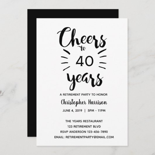 Zwart-witpensioen Kaart (Voorkant / Achterkant)