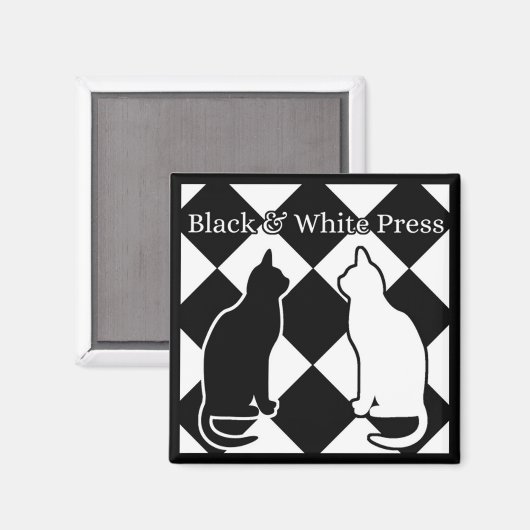 Zwart-witpers Magneet (Voorkant / Achterkant)