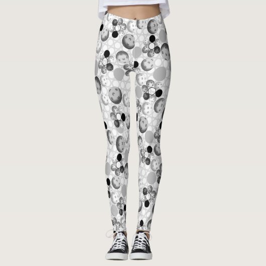 Zwart-witPickleball Leggings (Voorkant)