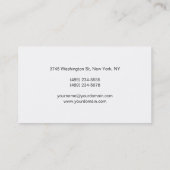 Zwart-witplein, artistiek Visitekaartje (Achterkant)