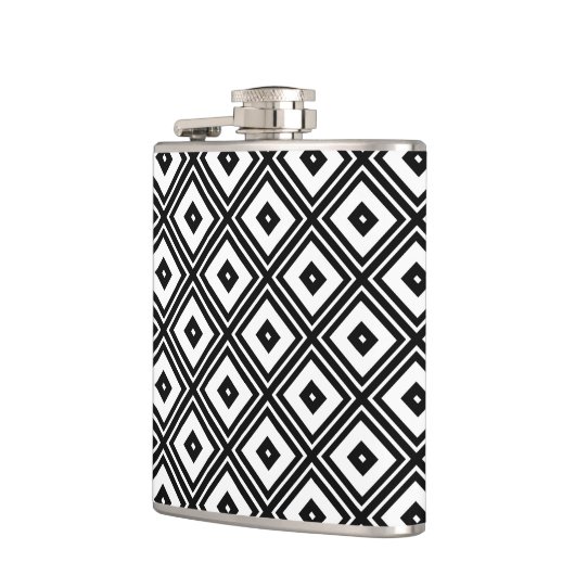 Zwart-witpleinen Heupfles (Links)