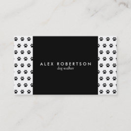 Zwart-witpootzwart-wit zwart-wit afdrukken visitekaartje