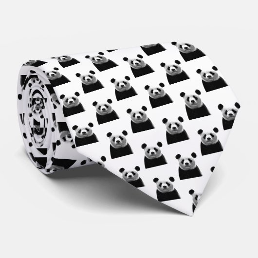 Zwart-witportret Stropdas (Opgerold)