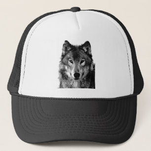Zwart-witportret Trucker Pet