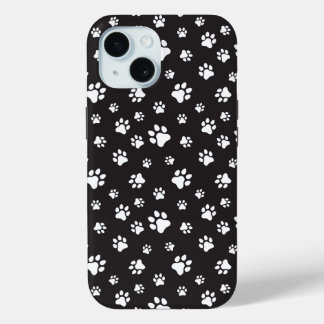 Zwart-witpoten iPhone 15 Case