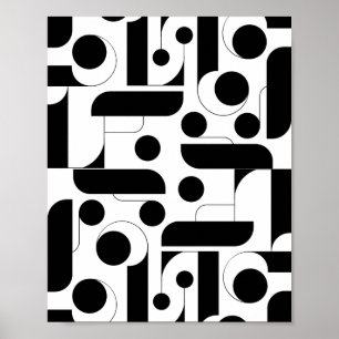 Zwart-witprint, Value-Poster papier (mat) Poster