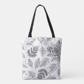 Zwart-witprinttas II Tote Bag (Achterkant)