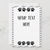 Zwart-witpuppierafdrukken met aangepaste kaart (Voorkant)