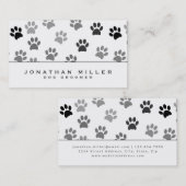 Zwart-witpuppup-dog-printers | Dog Groomer Visitekaartje (Voorkant / Achterkant)