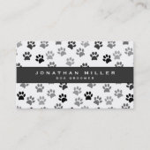 Zwart-witpuppup-dog-printers | Grijs Visitekaartje (Voorkant)