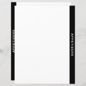 Zwart-witrecept divider | Verzoekers (Voorkant / Achterkant)