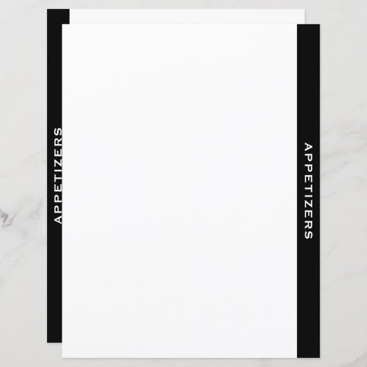 Zwart-witrecept divider | Verzoekers (Voorkant / Achterkant)