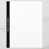 Zwart-witrecept divider | Zijdevernis (Achterkant)