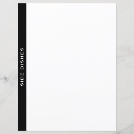 Zwart-witrecept divider | Zijdevernis (Achterkant)