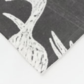 Zwart-witrendierventilator Fleece Deken (Hoek)