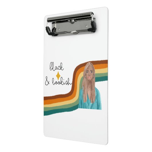 Zwart-witretro Mini Klembord (Angled2)