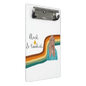 Zwart-witretro Mini Klembord (Schuin)