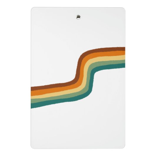 Zwart-witretro Mini Klembord (Achterkant)