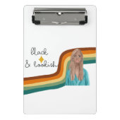 Zwart-witretro Mini Klembord (Voorkant)