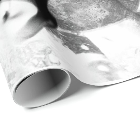 Zwart-witrooipapier Cadeaupapier (Rol Hoek)