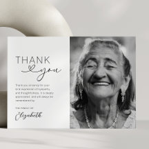 Zwart Witrouw Kaart Bedankt