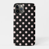 Zwart-witroze lichtroze pooldots Case-Mate iPhone case (Achterkant)