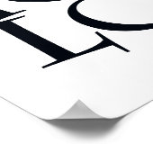 Zwart-witscandi-typografisch Inspirerend Poster (Hoek)