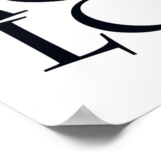 Zwart-witscandi-typografisch Inspirerend Poster (Hoek)