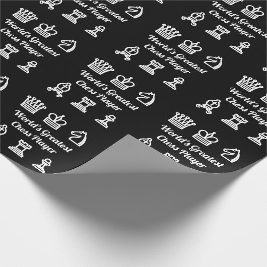 Zwart-witschaakspel, speciaal aangepast op feestda cadeaupapier (Hoek)