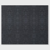 Zwart-witscherm, exotische snakeskin cadeaupapier (Vlak)