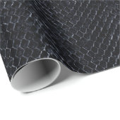 Zwart-witscherm, exotische snakeskin cadeaupapier (Rol Hoek)