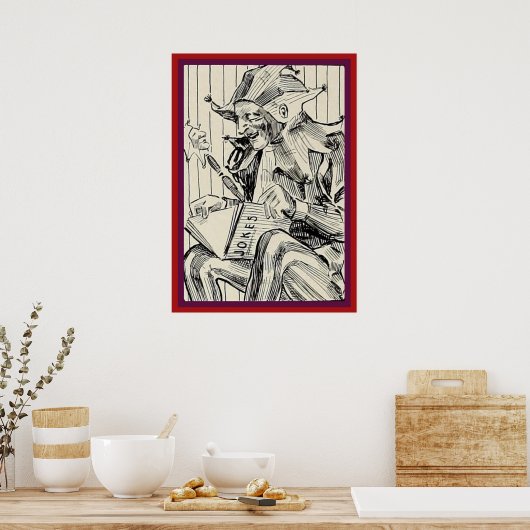 Zwart-witschets Poster (Keuken)