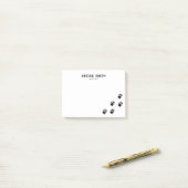 Zwart-witschilderafdrukken - op maat gemaakt post-it® notes (Op bureau)